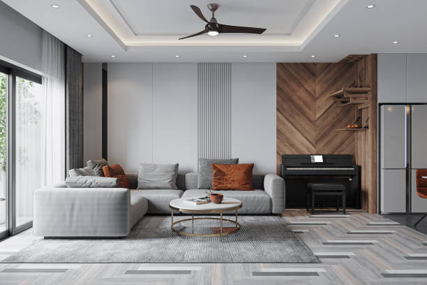 Warm Modern Harmony | Modern Living Room Interior Design